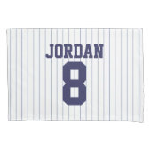 野球ジャージー名前をカスタムするとナンバーズ 枕カバー (正面)