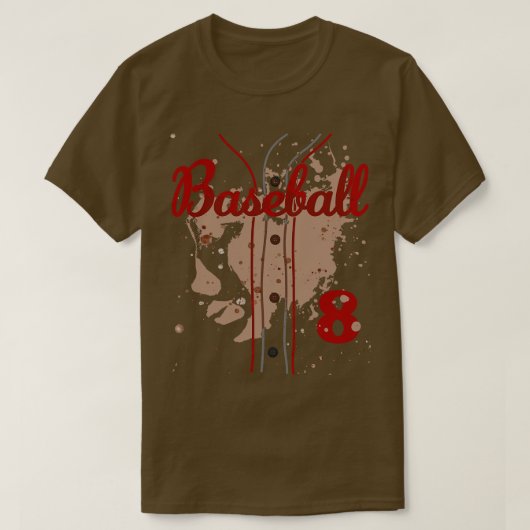 野球ジャージー第8期少年野球ユニフォーム監督 Tシャツ (デザイン正面)