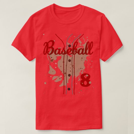 野球ジャージー第8期少年野球ユニフォーム監督 Tシャツ (デザイン正面)