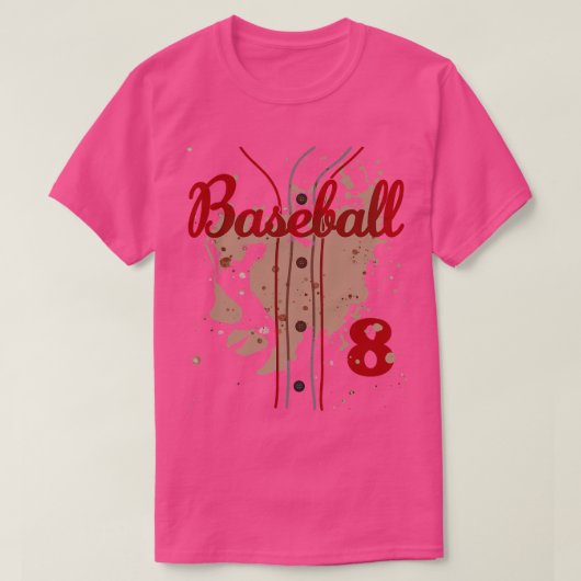 野球ジャージー第8期少年野球ユニフォーム監督 Tシャツ (デザイン正面)