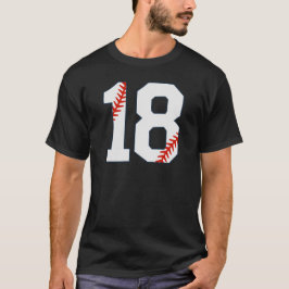 野球ジャージ番号18 Tシャツ