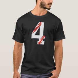 野球ジャージ番号4 Tシャツ