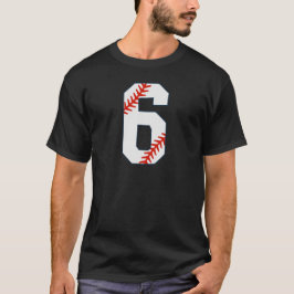 野球ジャージ番号6 Tシャツ
