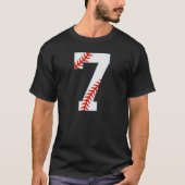 野球ジャージ番号7 Tシャツ (正面)