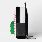 野球スケッチカスタムスポーツ名 プリントバックパック (右)