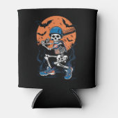 野球スケルトンハロウィンベースボールハロウィン 缶クーラー (正面)