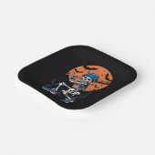 野球スケルトンハロウィーン野球ハロウィン ペーパープレート (傾斜あり)