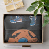 野球スケルトンハロウィーン野球ハロウィン 薄葉紙 (ギフト)