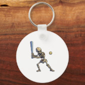 野球スケルトンハロウィーン キーホルダー (正面)