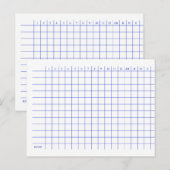 野球スコアカード。 ポストカード (正面/裏面)