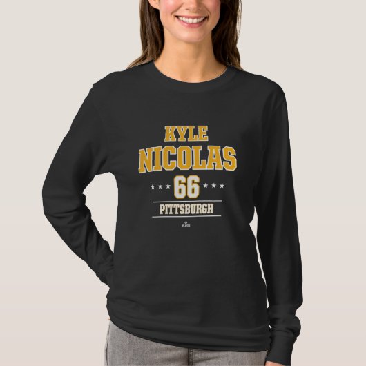 野球スターキーニコラスピッツバーグMLBPA Tシャツ (正面)