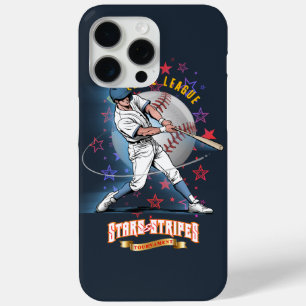 野球スターズ＆ストライプス（ダークモード）  iPhone 15 PRO MAXケース