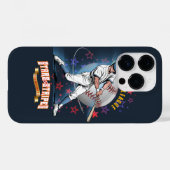 野球スターズ&ストライプス(ダークモード)| Case-Mate iPhoneケース (裏面 (横))