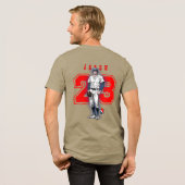 野球スターズ&ストライプス | メンズ トライブレンドTシャツ (フル背面)