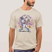 野球スターズ&ストライプス | 大人Tシャツ Tシャツ (正面)