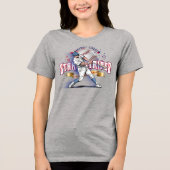 野球スターズ&ストライプス | 女性用 トライブレンドTシャツ (正面)
