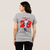 野球スターズ&ストライプス | 女性用 トライブレンドTシャツ (裏面全面)