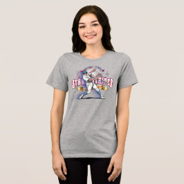 野球スターズ&ストライプス | 女性用 トライブレンドTシャツ