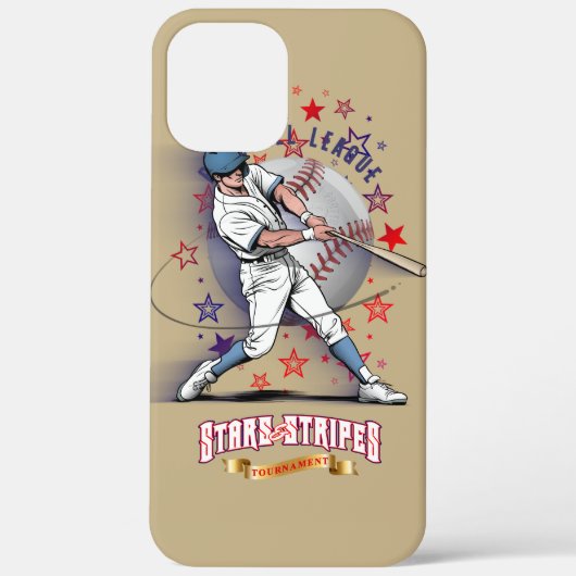 野球スターズ＆ストライプス | Case-Mate iPhoneケース (裏面)