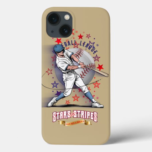 野球スターズ&ストライプス | Case-Mate iPhoneケース (裏面)