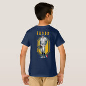 野球スターズ&ストライプス (D.モード) | キッズ Tシャツ (裏面フル)