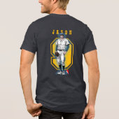 野球スターズ&ストライプス(D.モード)|メンズ トライブレンドTシャツ (裏面)