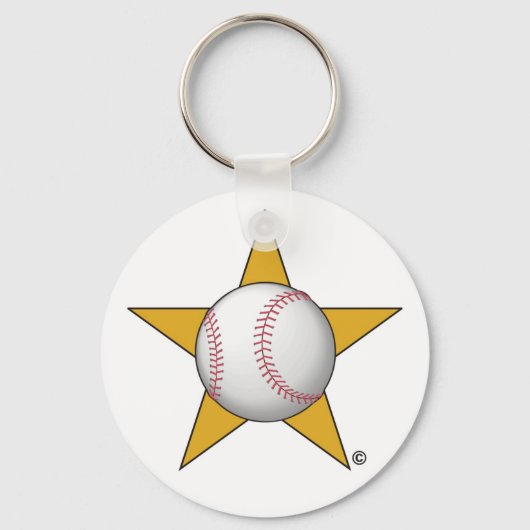 野球スター キーホルダー (正面)