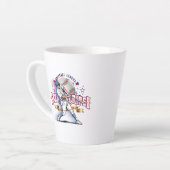 野球スター＆ストライプスラテマグ カフェラテマグ (左アングル)