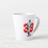 野球スター＆ストライプスラテマグ カフェラテマグ (右アングル)
