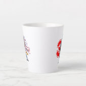 野球スター＆ストライプスラテマグ カフェラテマグ (正面)