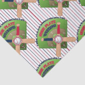 野球スティッチホームプレート結婚の4ティッシュラップ 薄葉紙 (詳細)