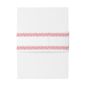 野球スティッチングスポーツ結婚テーマ 招待状ベリーバンド (裏面例)