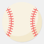 野球ステッカー スポーツパーティー 封筒シール ラウンドシール (正面)