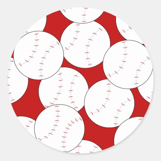 野球ステッカー ラウンドシール (正面)