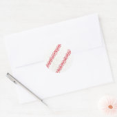 野球ステッチシール ラウンドシール (封筒)