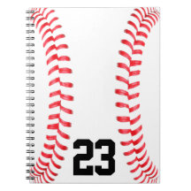 野球ステッチ&カスタムジャージーナンバーノート