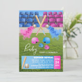 野球スポーツの喫煙ジェンダーの発表 招待状 (スタンド正面)