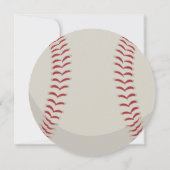 野球スポーツの誕生日パーティー 招待状 (裏面)