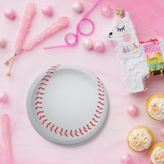 野球スポーツをテーマにした ペーパープレート (パーティー)