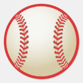 野球スポーツオールスター誕生日ベビーシャワー特典 ラウンドシール (正面)