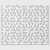 野球スポーツカスタムをテーマにした背景色 ラッピングペーパー (フラット)