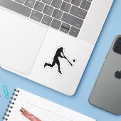 野球スポーツカスタムバッターカット シール (ノートパソコンとiPhone)