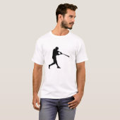 野球スポーツカスタムバッターカット Tシャツ (正面フル)