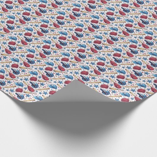 野球スポーツキッズボーイズギフトラッピング紙かわいい ラッピングペーパー (角)