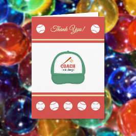 野球スポーツコーチサンキューカード サンキューカード