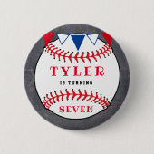 野球スポーツシャルボードバースデーパーティー 缶バッジ (正面)