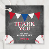 野球スポーツチャックボードキッズサンキュー フェイバータグ (正面)