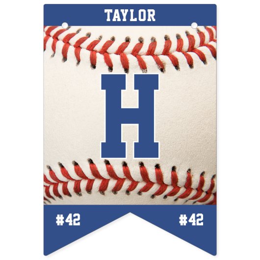 野球スポーツチームプレーヤーネームハッピーバースデー バンティングフラッグ (第2の旗)