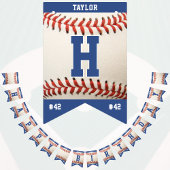 野球スポーツチームプレーヤーネームハッピーバースデー バンティングフラッグ