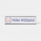 野球スポーツテーマネームプレートデスクシンボルや象徴 デスクネームプレート (正面)